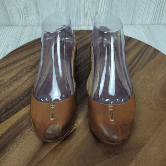 Frye Brown Leather Ballet Flats Womens Size 7.5 - Picture 4 of 12